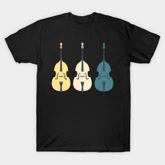 Trio of Summer Double Basses T-Shirt by NattyDesigns